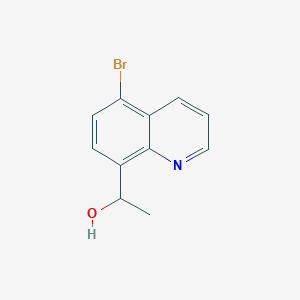 molecular formula C11H10BrNO B15328788 1-(5-Bromoquinolin-8-yl)ethanol 