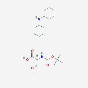 molecular formula C24H46N2O5 B15328804 N-Boc-O-(tert-butyl)-L-serine Dicyclohexylamine Salt 