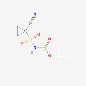 tert-butyl N-[(1-cyanocyclopropyl)sulfonyl]carbamate
