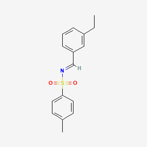 molecular formula C16H17NO2S B15328842 N-(3-Ethylbenzylidene)-4-methylbenzenesulfonamide 