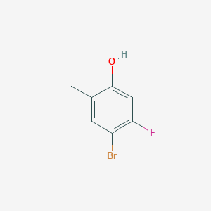 molecular formula C7H6BrFO B1532887 4-Bromo-5-fluoro-2-methylphenol CAS No. 1600166-21-9