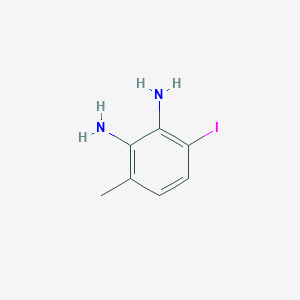 molecular formula C7H9IN2 B15328976 3-Iodo-6-methylbenzene-1,2-diamine 