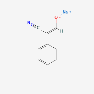 molecular formula C10H8NNaO B15329005 sodium (Z)-2-cyano-2-(4-methylphenyl)ethenolate 