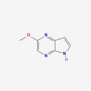 molecular formula C7H7N3O B15329159 2-Methoxy-5h-pyrrolo[2,3-b]pyrazine 