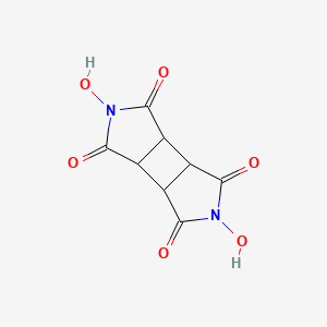 molecular formula C8H6N2O6 B1532920 N,N'-Dihydroxy-1,2,3,4-cyclobutanetetracarboxdiimide CAS No. 245049-70-1