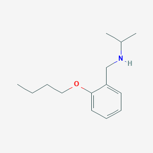 molecular formula C14H23NO B1532926 N-(2-Butoxybenzyl)-2-propanamine CAS No. 1040683-34-8