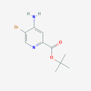 molecular formula C10H13BrN2O2 B1532927 Tert-butyl 4-amino-5-bromopyridine-2-carboxylate CAS No. 868171-70-4