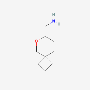 molecular formula C9H17NO B15329378 (6-Oxaspiro[3.5]nonan-7-YL)methanamine 