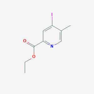 molecular formula C9H10INO2 B15329384 Ethyl 4-iodo-5-methylpicolinate 
