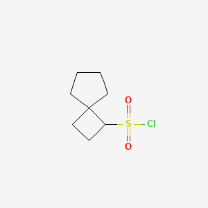 molecular formula C8H13ClO2S B15329387 Spiro[3.4]octane-1-sulfonyl chloride 