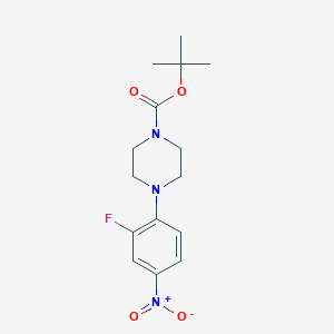 molecular formula C15H20FN3O4 B153294 Tert-butyl 4-(2-fluoro-4-nitrophenyl)piperazine-1-carboxylate CAS No. 154590-34-8