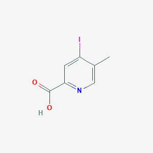 molecular formula C7H6INO2 B15329401 4-Iodo-5-methylpicolinic acid 