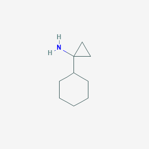 molecular formula C9H17N B1532943 1-Cyclohexylcyclopropan-1-amine CAS No. 388095-20-3