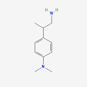 molecular formula C11H18N2 B15329482 4-(1-aminopropan-2-yl)-N,N-dimethylaniline 