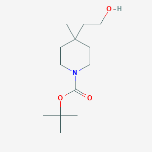 molecular formula C13H25NO3 B153295 Tert-butyl 4-(2-hydroxyethyl)-4-methylpiperidine-1-carboxylate CAS No. 236406-33-0