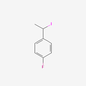 molecular formula C8H8FI B15329527 1-Fluoro-4-(1-iodoethyl)benzene 
