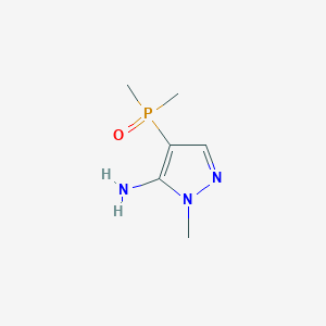 molecular formula C6H12N3OP B1532956 (5-Amino-1-methyl-1H-pyrazol-4-yl)dimethylphosphine oxide CAS No. 2248401-83-2