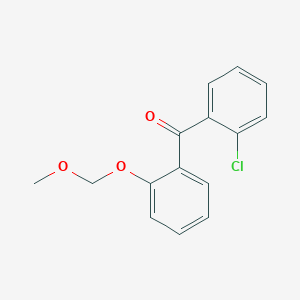 molecular formula C15H13ClO3 B1532966 (2-Chlorophenyl)[2-(methoxymethoxy)phenyl]methanone CAS No. 938458-59-4