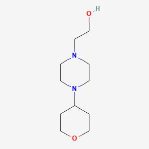 molecular formula C11H22N2O2 B1532977 2-(4-(tetrahydro-2H-pyran-4-yl)piperazin-1-yl)ethan-1-ol CAS No. 1339187-36-8