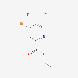 molecular formula C9H7BrF3NO2 B15329938 Ethyl 4-bromo-5-(trifluoromethyl)picolinate 