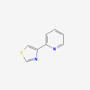 molecular formula C8H6N2S B15329947 4-(Pyridin-2-yl)thiazole CAS No. 2433-18-3