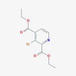 molecular formula C11H12BrNO4 B15329977 Diethyl 3-bromopyridine-2,4-dicarboxylate 