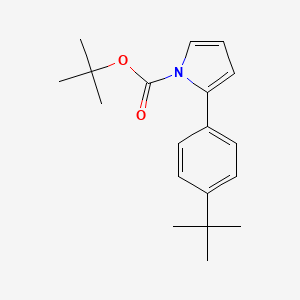 molecular formula C19H25NO2 B15329982 tert-Butyl 2-(4-(tert-butyl)phenyl)-1H-pyrrole-1-carboxylate 
