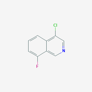 molecular formula C9H5ClFN B15330002 4-Chloro-8-fluoroisoquinoline 
