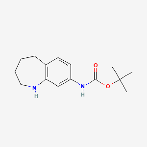 molecular formula C15H22N2O2 B15330035 tert-Butyl (2,3,4,5-tetrahydro-1H-benzo[b]azepin-8-yl)carbamate 