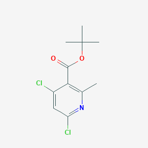 molecular formula C11H13Cl2NO2 B15330088 tert-Butyl 4,6-dichloro-2-methylnicotinate 