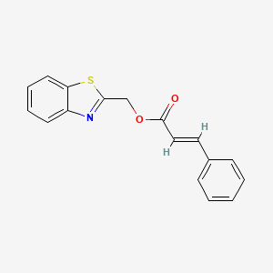 molecular formula C17H13NO2S B15330204 Benzo[d]thiazol-2-ylmethyl cinnamate 