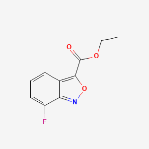 molecular formula C10H8FNO3 B15330328 Ethyl 7-Fluorobenzo[c]isoxazole-3-carboxylate 