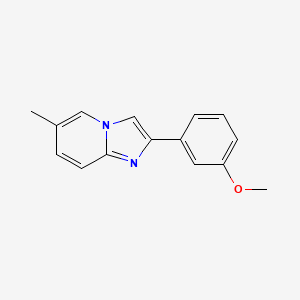 molecular formula C15H14N2O B15330338 2-(3-Methoxyphenyl)-6-methylimidazo[1,2-a]pyridine 