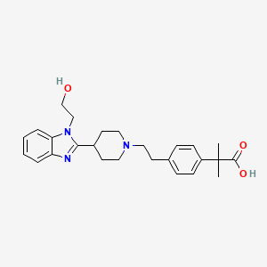 molecular formula C26H33N3O3 B15330403 Desethylbilastine 