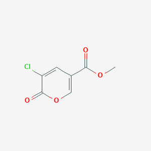molecular formula C7H5ClO4 B15330435 Methyl 3-chloro-2-oxo-2H-pyran-5-carboxylate 