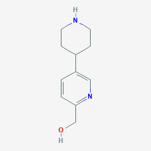 molecular formula C11H16N2O B15330734 (5-(Piperidin-4-yl)pyridin-2-yl)methanol 