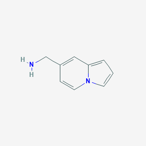 molecular formula C9H10N2 B15330825 Indolizin-7-ylmethanamine 