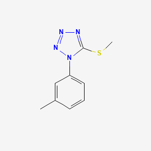 molecular formula C9H10N4S B15330833 5-(Methylthio)-1-(m-tolyl)-1H-tetrazole 