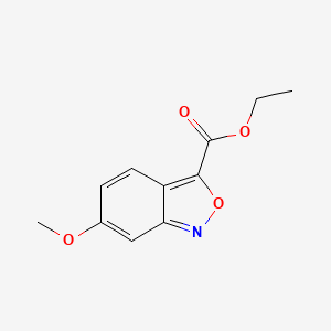 molecular formula C11H11NO4 B15330936 Ethyl 6-Methoxybenzo[c]isoxazole-3-carboxylate 