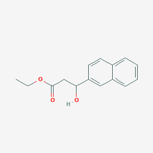 molecular formula C15H16O3 B15330942 Ethyl 3-Hydroxy-3-(2-naphthyl)propanoate 