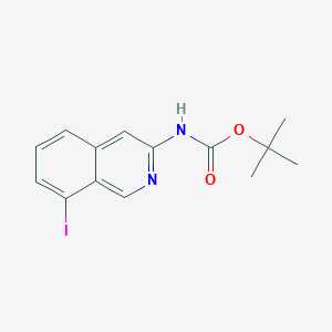molecular formula C14H15IN2O2 B15331011 tert-Butyl (8-iodoisoquinolin-3-yl)carbamate 
