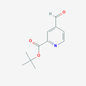 molecular formula C11H13NO3 B15331064 tert-Butyl 4-formylpicolinate 