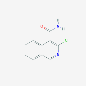 molecular formula C10H7ClN2O B15331103 3-Chloroisoquinoline-4-carboxamide 