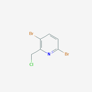 molecular formula C6H4Br2ClN B15331153 3,6-Dibromo-2-(chloromethyl)pyridine 