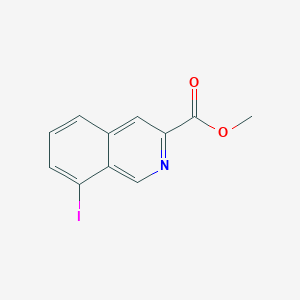 molecular formula C11H8INO2 B15331186 Methyl 8-iodoisoquinoline-3-carboxylate 
