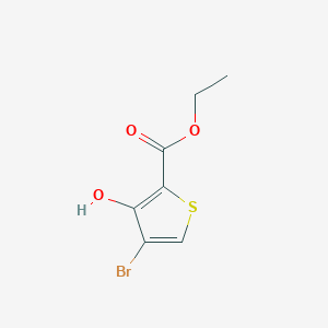 molecular formula C7H7BrO3S B15331266 Ethyl 4-bromo-3-hydroxythiophene-2-carboxylate 