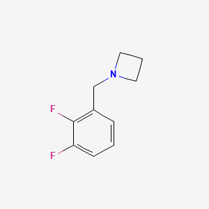 molecular formula C10H11F2N B15331278 1-(2,3-Difluorobenzyl)azetidine 