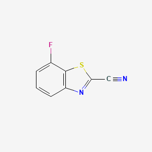 molecular formula C8H3FN2S B15331320 7-Fluorobenzo[d]thiazole-2-carbonitrile 