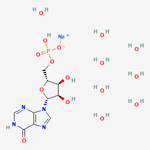 molecular formula C10H28N4NaO16P B15331340 Inosine-5'-monophosphate sodium salt octahydrate 