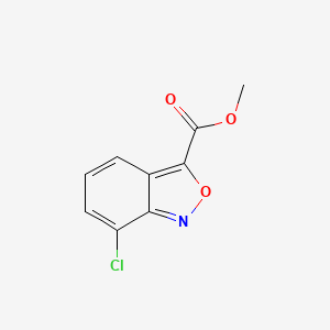 molecular formula C9H6ClNO3 B15331351 Methyl 7-Chlorobenzo[c]isoxazole-3-carboxylate 